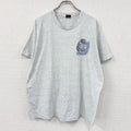 ～90s　FRUIT OF THE LOOM　半袖プリントアニマルTシャツ　シングルステッチ　ヴィンテージ　霜降りグレー　XLサイズ