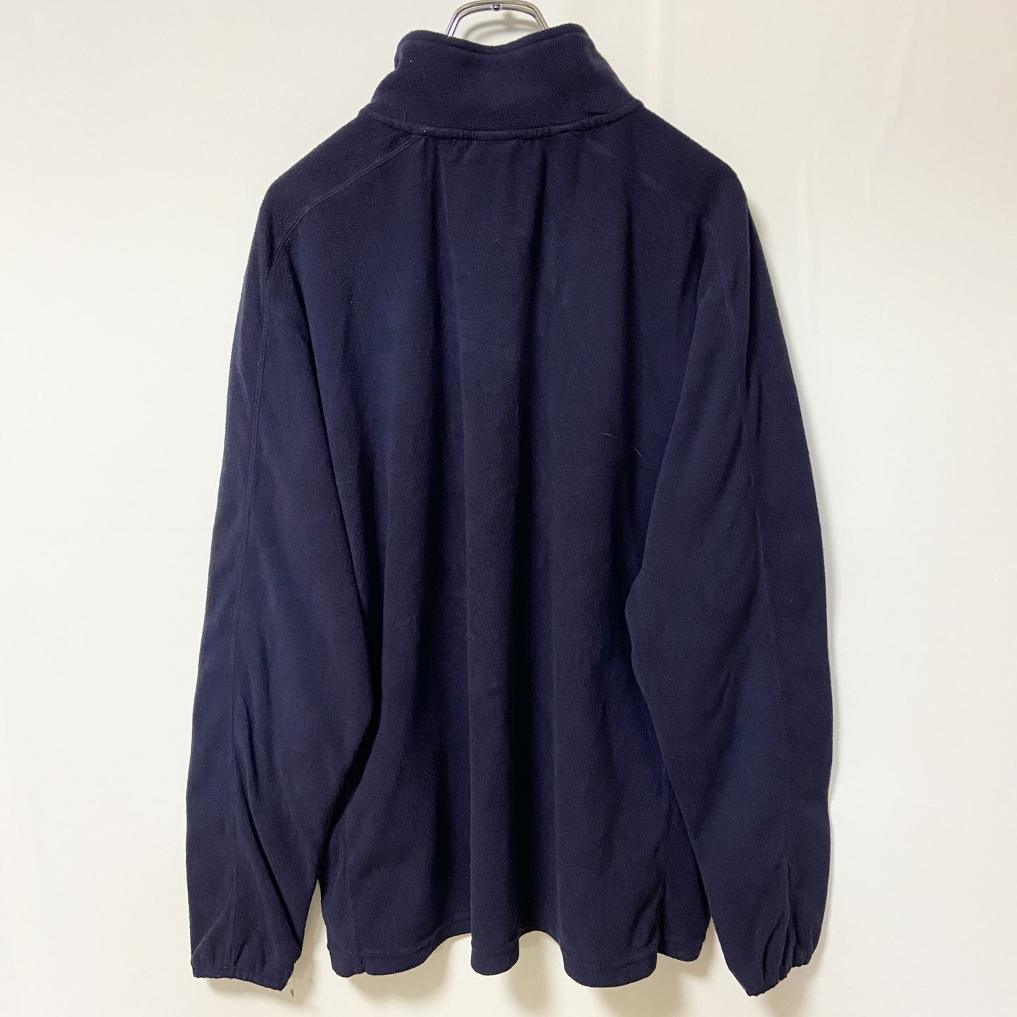 古着 used　C9 by Champion チャンピオン　長袖ハーフジップフリースジャケット　ネイビー　紺　ロゴ刺　XLサイズ