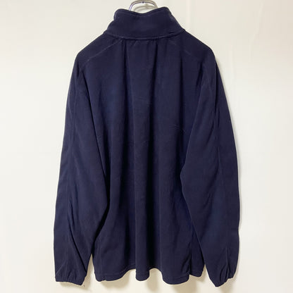 古着 used　C9 by Champion チャンピオン　長袖ハーフジップフリースジャケット　ネイビー　紺　ロゴ刺　XLサイズ