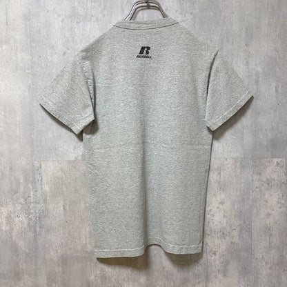 古着 used　RUSSELL　ラッセル　2009　ワールドシリーズ　70周年記念　半袖プリントTシャツ　グレー　レトロ　野球