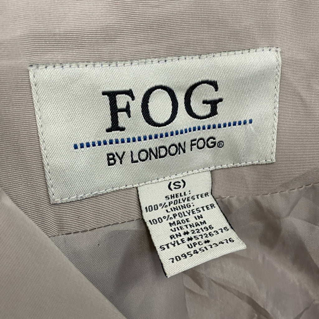 90s～　FOG BY LONDON FOG　ロンドンフォグ　トレンチコート　ヴィンテージ　ベージュ　Sサイズ