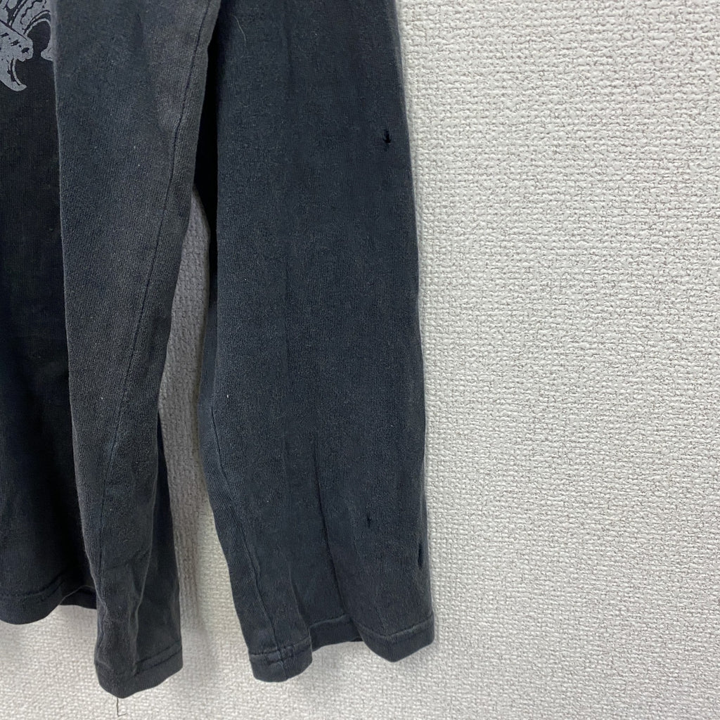 THRUXTON PREMIUM　スラクトンプレミアム　長袖プリントTシャツ/ロンT　黒　ブラック　LLサイズ　