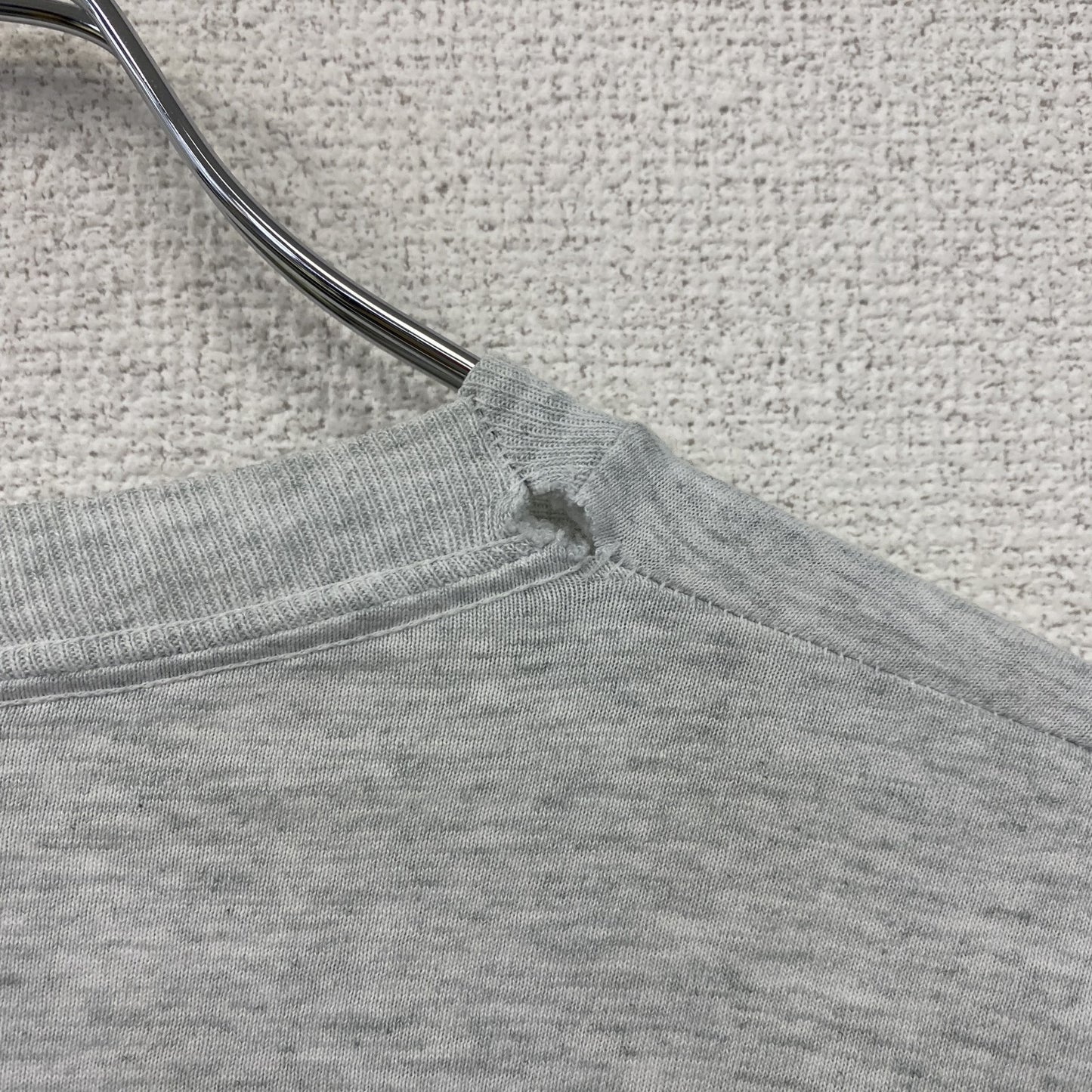BEST FRUIT OF THE LOOM　半袖プリントTシャツ　シングルステッチ　霜降りグレー　XLサイズ