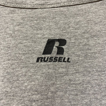 古着 used　RUSSELL　ラッセル　2009　ワールドシリーズ　70周年記念　半袖プリントTシャツ　グレー　レトロ　野球