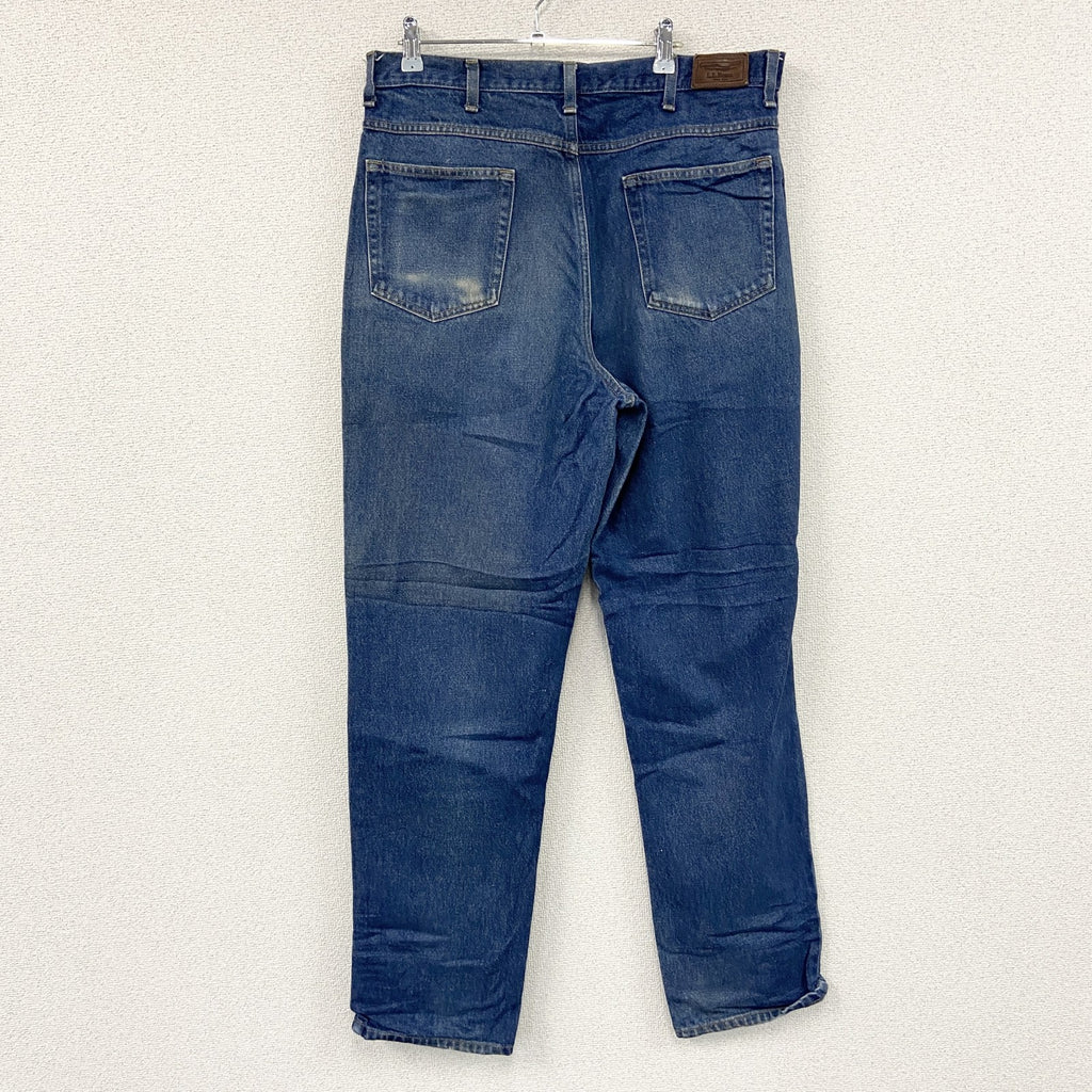 L.L.Bean　エルエルビーン　デニムパンツ/ジーンズ　ジップフライ　革パッチ　インディゴ　W36サイズ