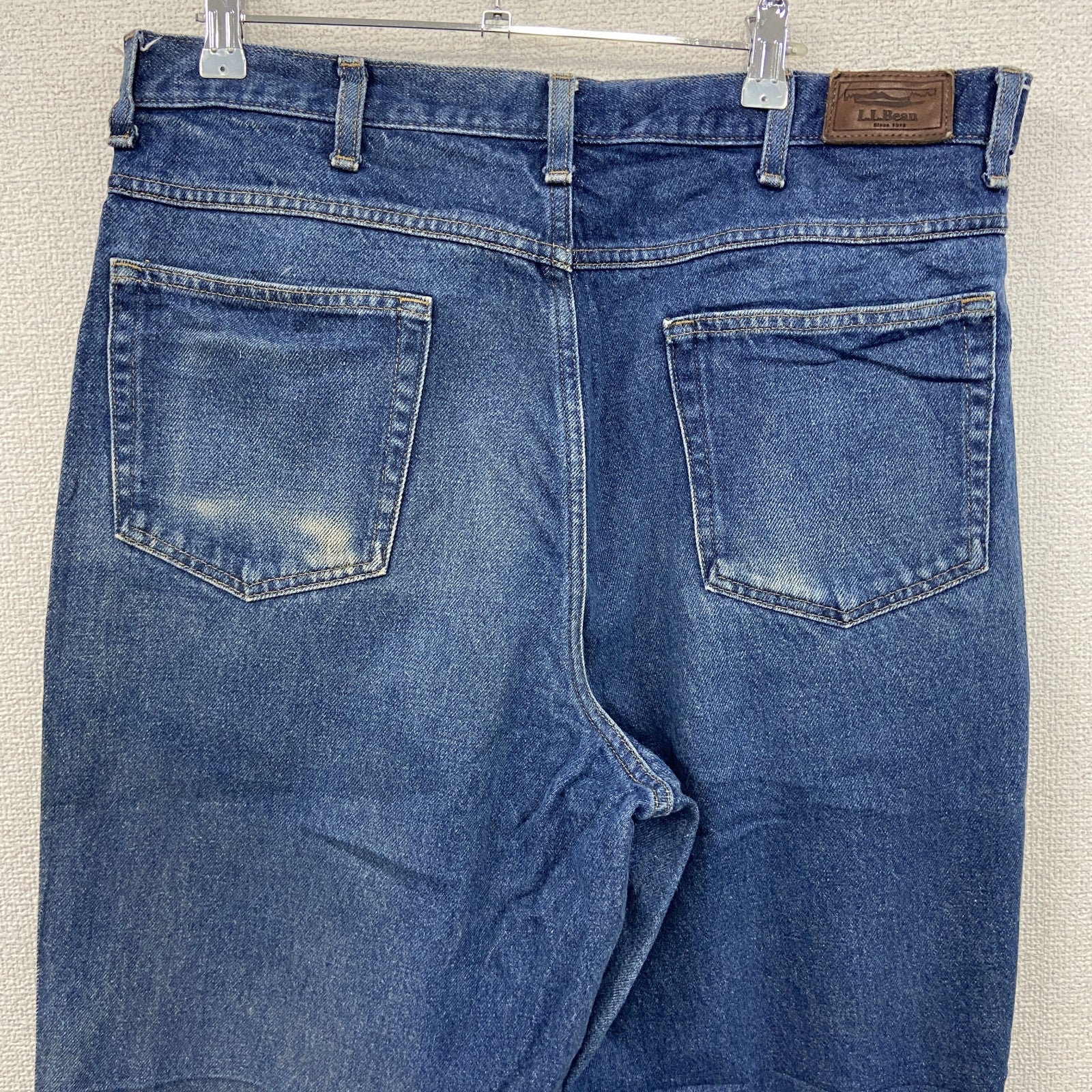 L.L.Bean　エルエルビーン　デニムパンツ/ジーンズ　ジップフライ　革パッチ　インディゴ　W36サイズ