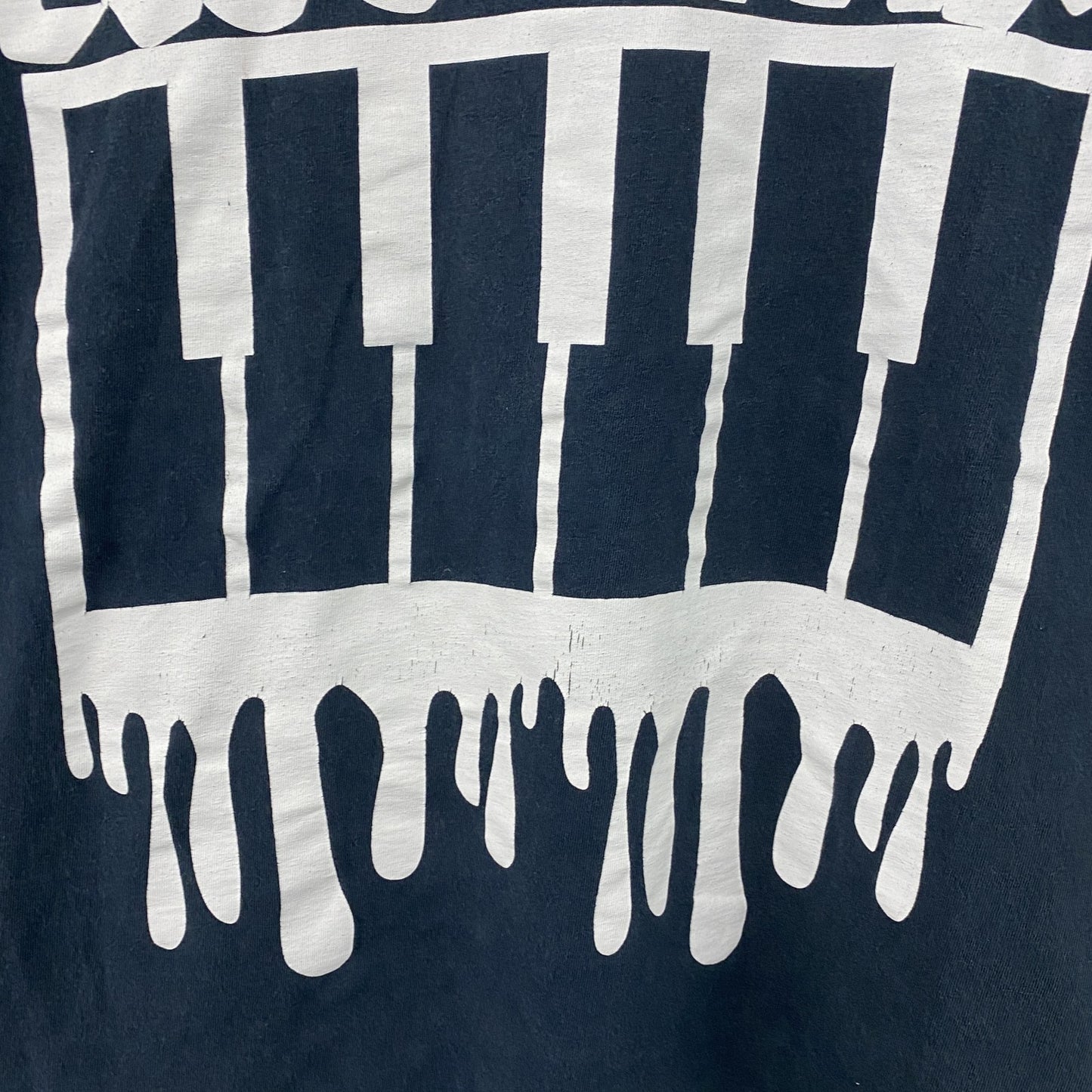 ROC STAR　ロックスター　半袖プリントTシャツ　紺　ネイビー　XLサイズ　