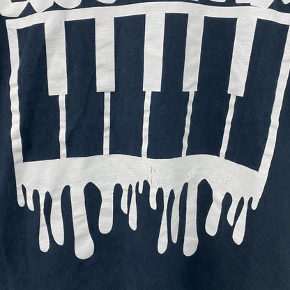 ROC STAR　ロックスター　半袖プリントTシャツ　紺　ネイビー　XLサイズ　
