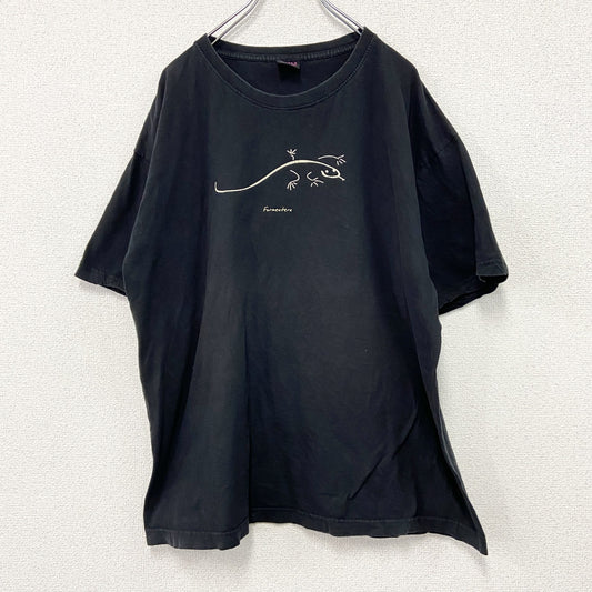 SAMA　半袖プリントTシャツ　Formentera　フォルメンテーラトカゲ　黒　ブラック　XXLサイズ