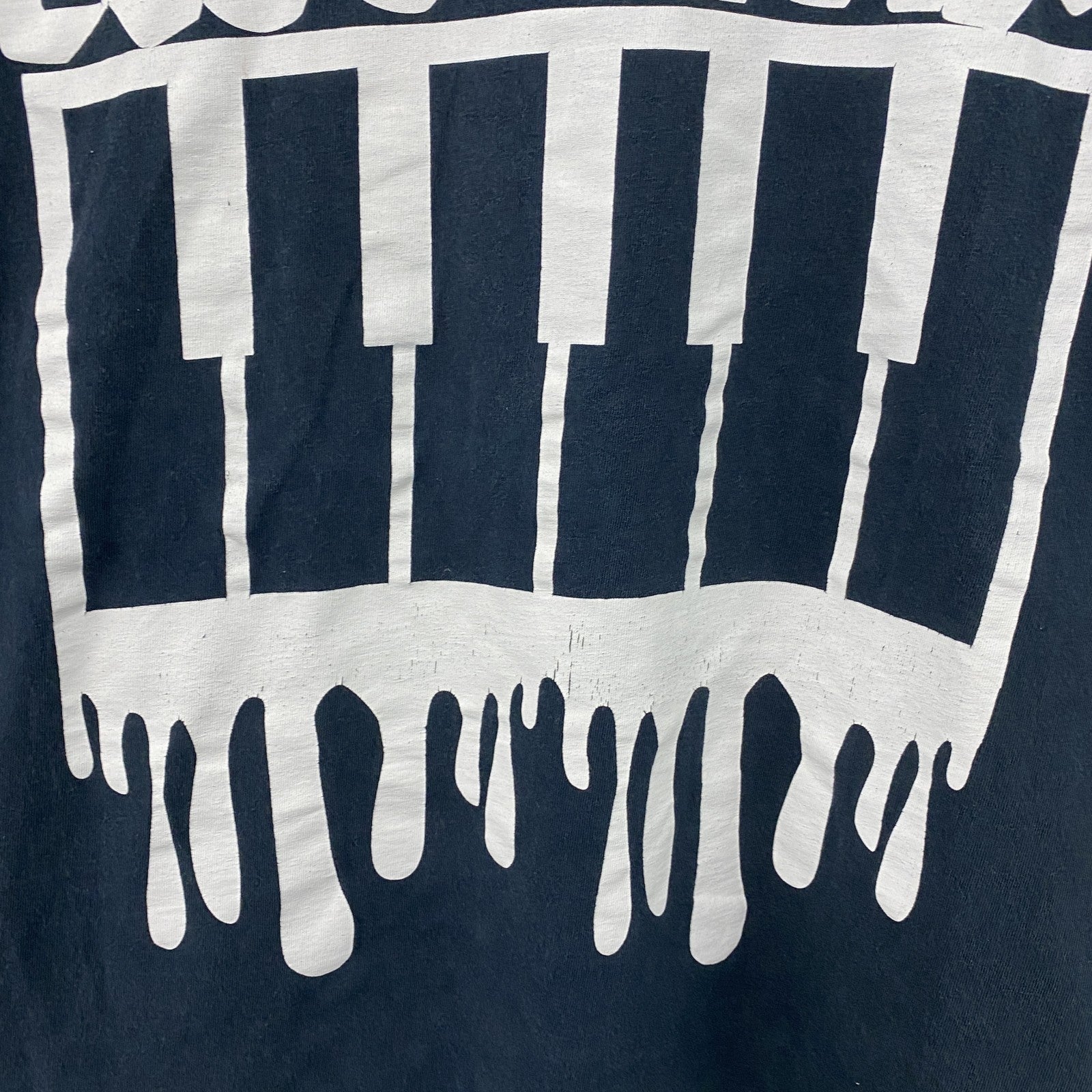 ROC STAR　ロックスター　半袖プリントTシャツ　デカロゴ　黒　ブラック　XLサイズ