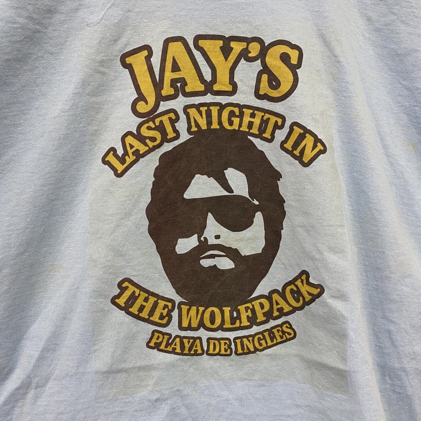 The Hangover　ハングオーバー　FRUIT OF THE LOOM　半袖Tシャツ　ライトブルー　XLサイズ