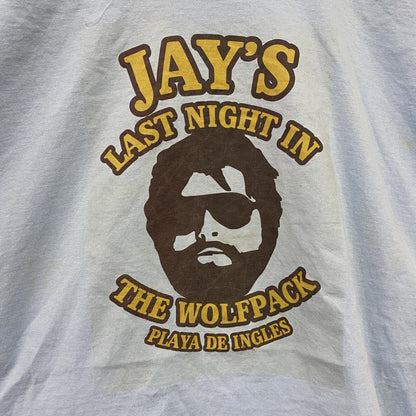 The Hangover　ハングオーバー　FRUIT OF THE LOOM　半袖Tシャツ　ライトブルー　XLサイズ