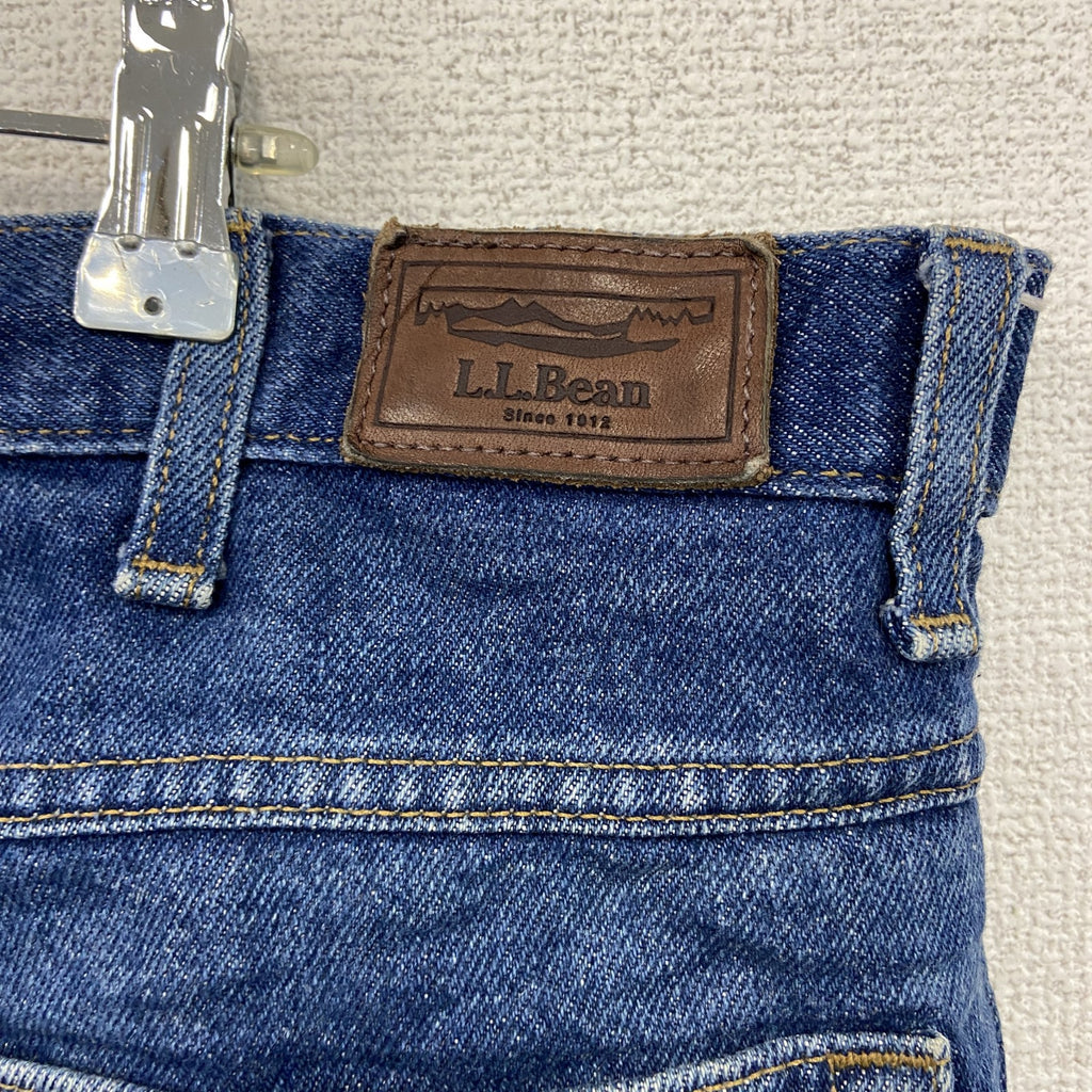L.L.Bean　エルエルビーン　デニムパンツ/ジーンズ　ジップフライ　革パッチ　インディゴ　W36サイズ