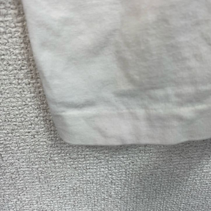 90s　半袖プリントTシャツ　ヴィンテージ　シングルステッチ　白　ホワイト　2XLサイズ