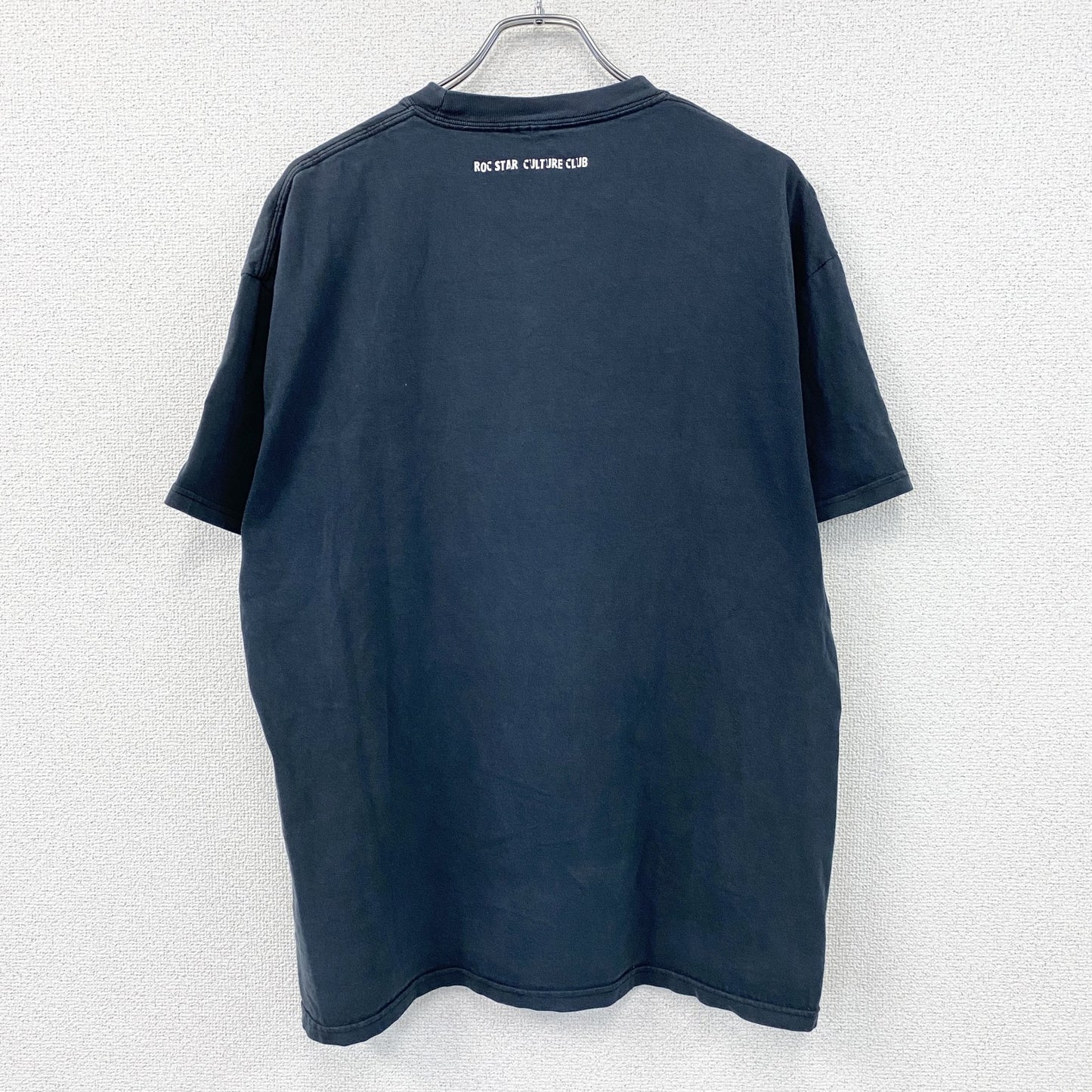 ROC STAR　ロックスター　半袖プリントTシャツ　紺　ネイビー　XLサイズ　