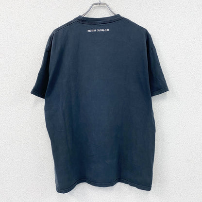 ROC STAR　ロックスター　半袖プリントTシャツ　紺　ネイビー　XLサイズ　