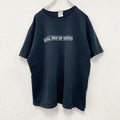FRUIT OF THE LOOM　フルーツオブザルーム　半袖プリントTシャツ　GENIUS　黒　ブラック　XLサイズ
