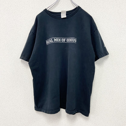 FRUIT OF THE LOOM　フルーツオブザルーム　半袖プリントTシャツ　GENIUS　黒　ブラック　XLサイズ