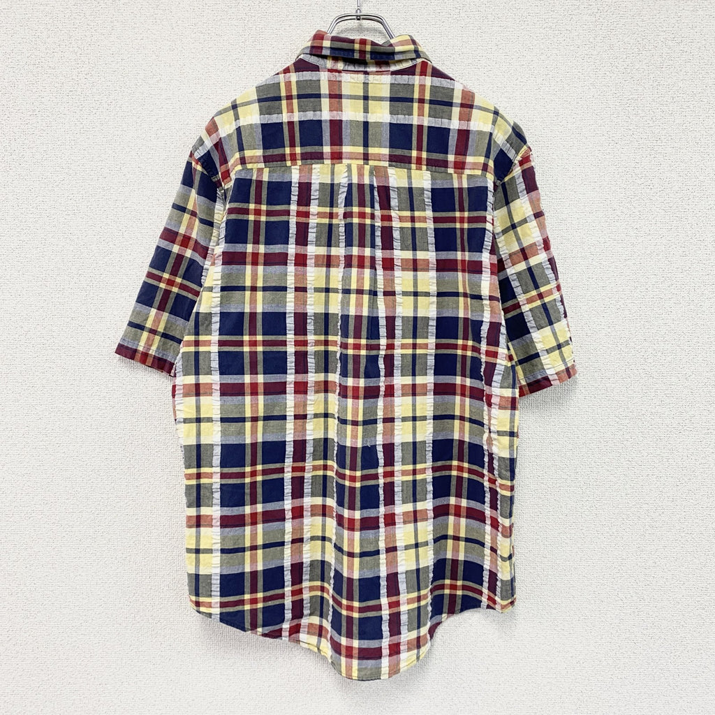 Timberland　ティンバーランド　半袖シャツ　チェック柄　マルチカラー　Mサイズ