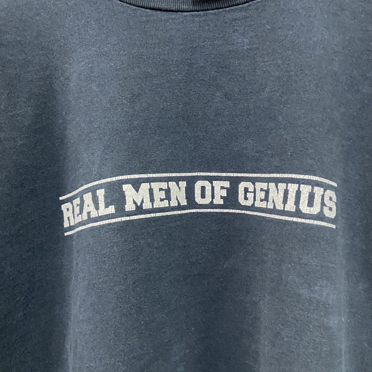 FRUIT OF THE LOOM　フルーツオブザルーム　半袖プリントTシャツ　GENIUS　黒　ブラック　XLサイズ