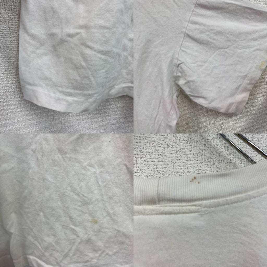 90s　半袖プリントTシャツ　ヴィンテージ　シングルステッチ　白　ホワイト　2XLサイズ