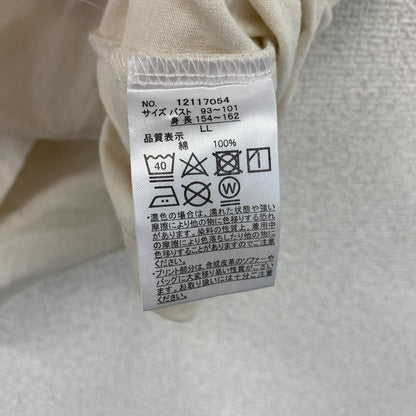PEANUTS　ピーナッツ　半袖プリントリンガーTシャツ　ベージュ　LLサイズ