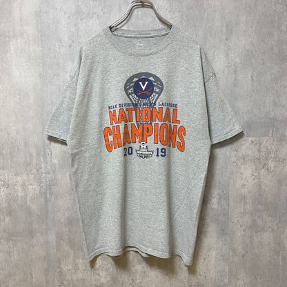 古着 used　GEAR FOR SPORTS　NCAA 2019　半袖プリントTシャツ　グレー　バスケットボール　Lサイズ