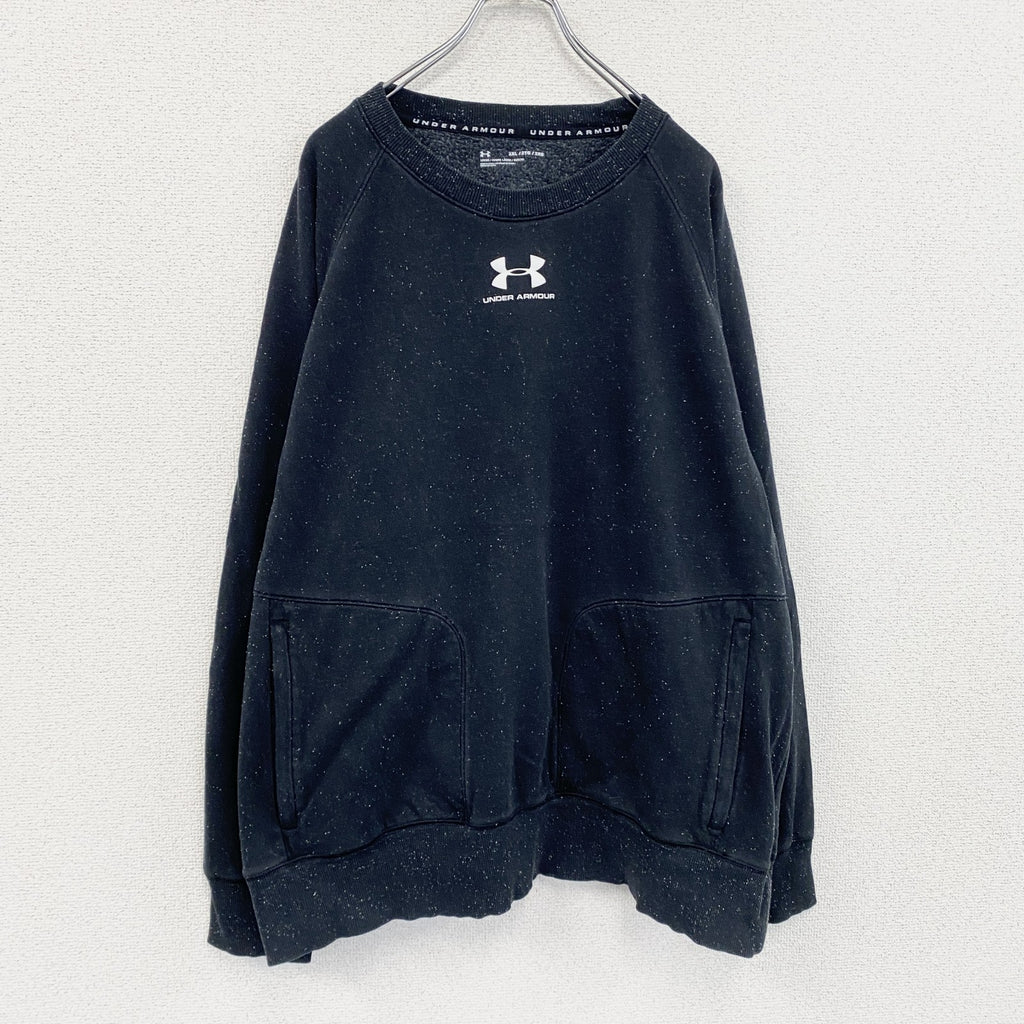 UNDER ARMOUR　アンダーアーマー　スウェット/トレーナー　ラグランスリーブ　黒　ブラック　2XLサイズ