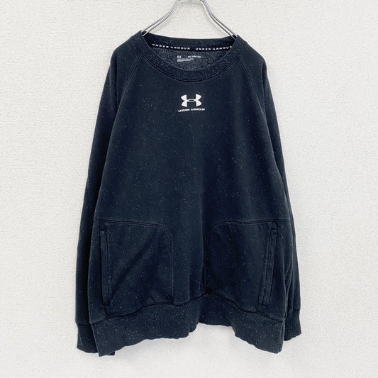 UNDER ARMOUR　アンダーアーマー　スウェット/トレーナー　ラグランスリーブ　黒　ブラック　2XLサイズ