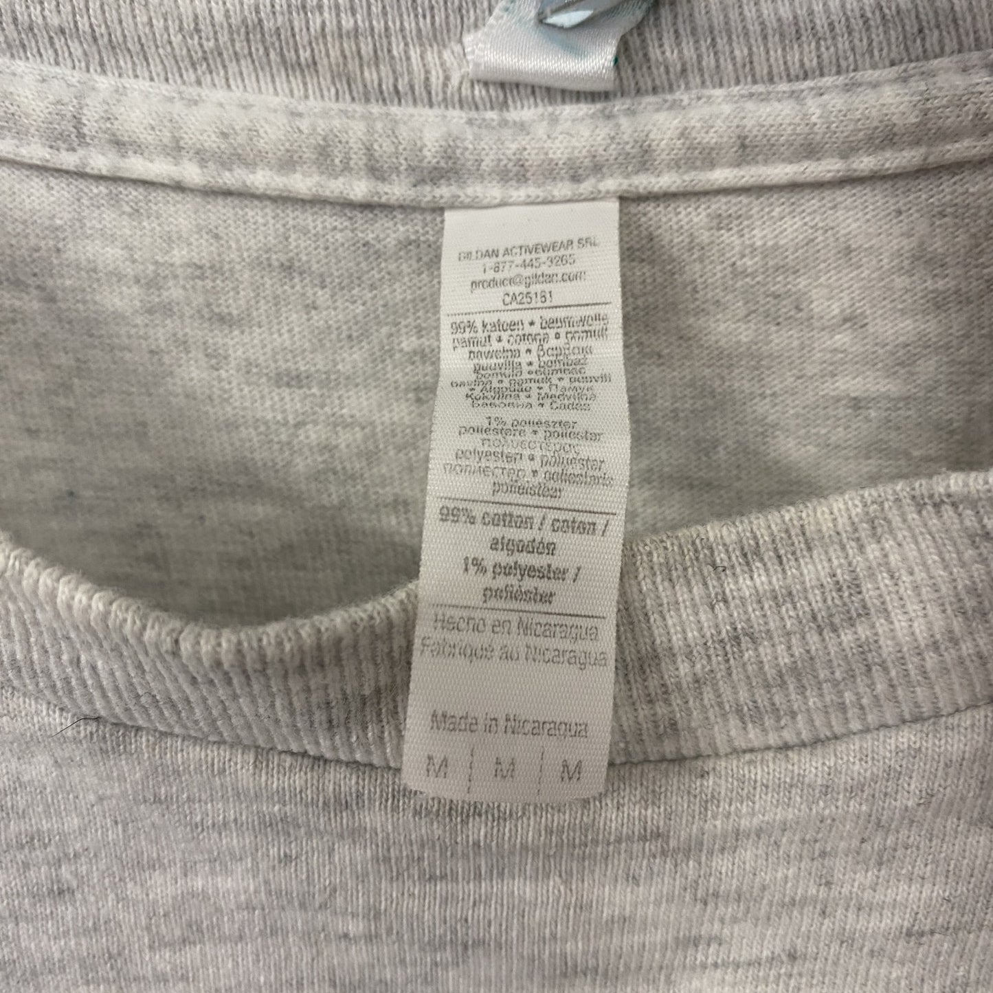 GILDAN　ギルダン　POPCOPY　ポッポコピー　半袖プリントTシャツ　霜降りグレー　Mサイズ　