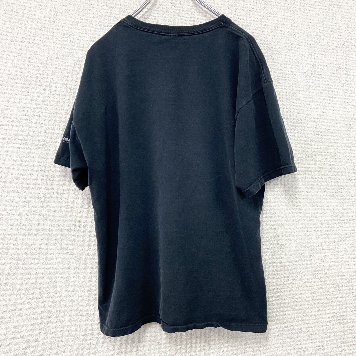 FRUIT OF THE LOOM　フルーツオブザルーム　半袖プリントTシャツ　GENIUS　黒　ブラック　XLサイズ