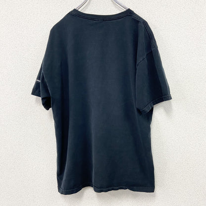 FRUIT OF THE LOOM　フルーツオブザルーム　半袖プリントTシャツ　GENIUS　黒　ブラック　XLサイズ