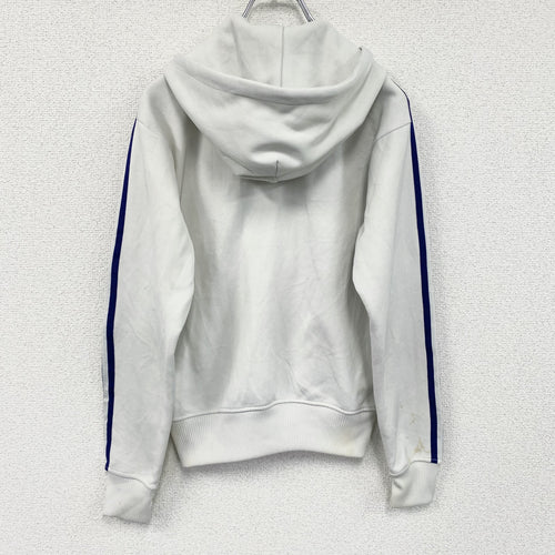 00s　adidas　アディダス　トラックジャケット/ジャージパーカー　デカロゴ　ヴィンテージ　白　ホワイト　XSサイズ