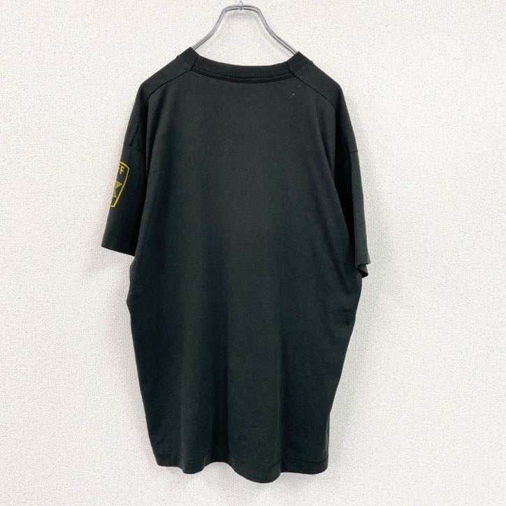 80s～　FRUIT OF THE LOOM　D.A.R.E.　半袖プリントTシャツ　黒　ブラック　XLサイズ