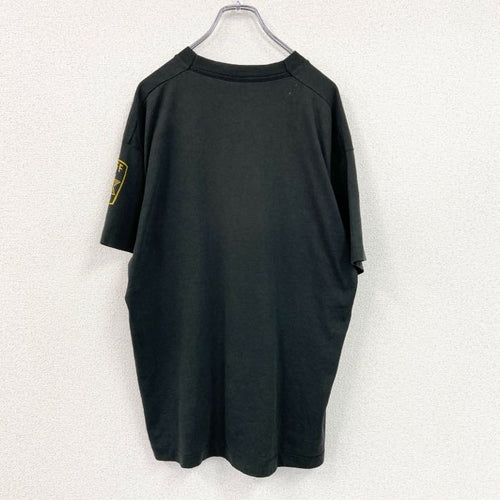 80s～　FRUIT OF THE LOOM　D.A.R.E.　半袖プリントTシャツ　黒　ブラック　XLサイズ