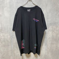 古着 used　Brooklyn Cloth　ブルックリンクロス　半袖プリントTシャツ　ブラック　黒　レトロ　オーバーサイズ