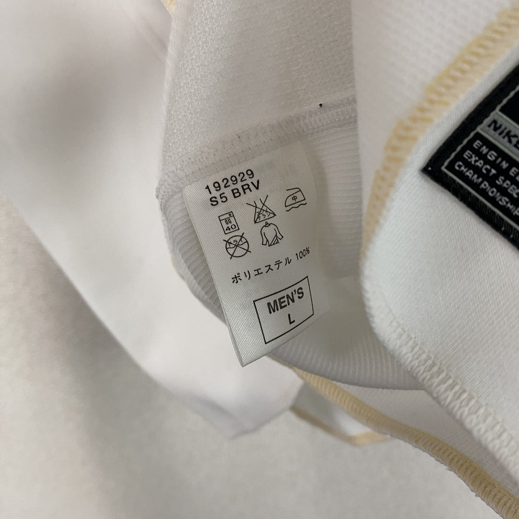 NIKE　ナイキ　半袖ベースボールTシャツ　スウッシュ　白　ホワイト　Lサイズ