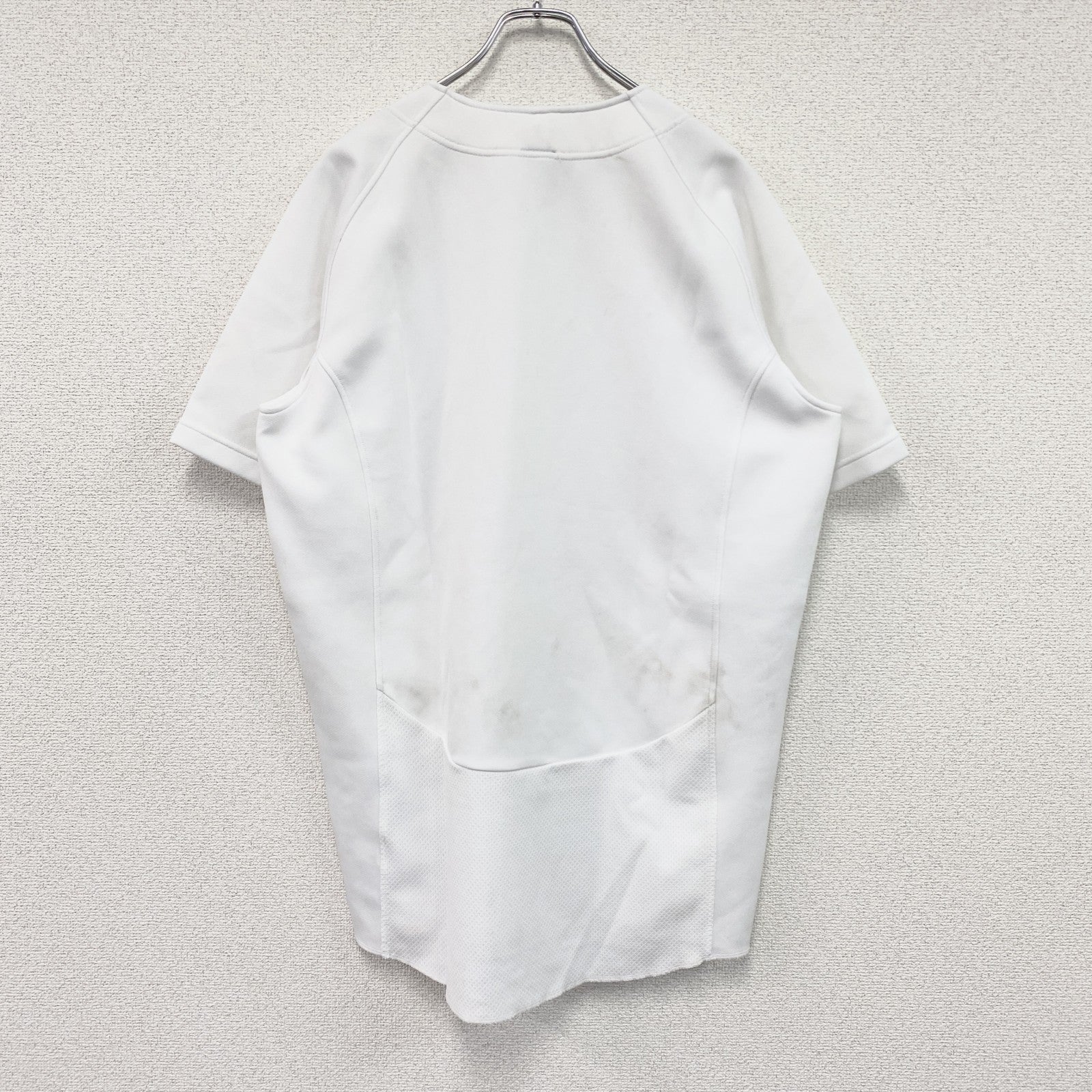 NIKE　ナイキ　半袖ベースボールTシャツ　スウッシュ　白　ホワイト　Lサイズ