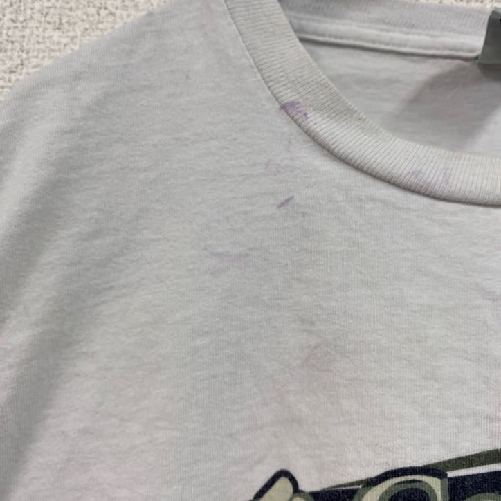 90s　Columbia　コロンビア　半袖プリントTシャツ　ヴィンテージ　白　ホワイト　XLサイズ