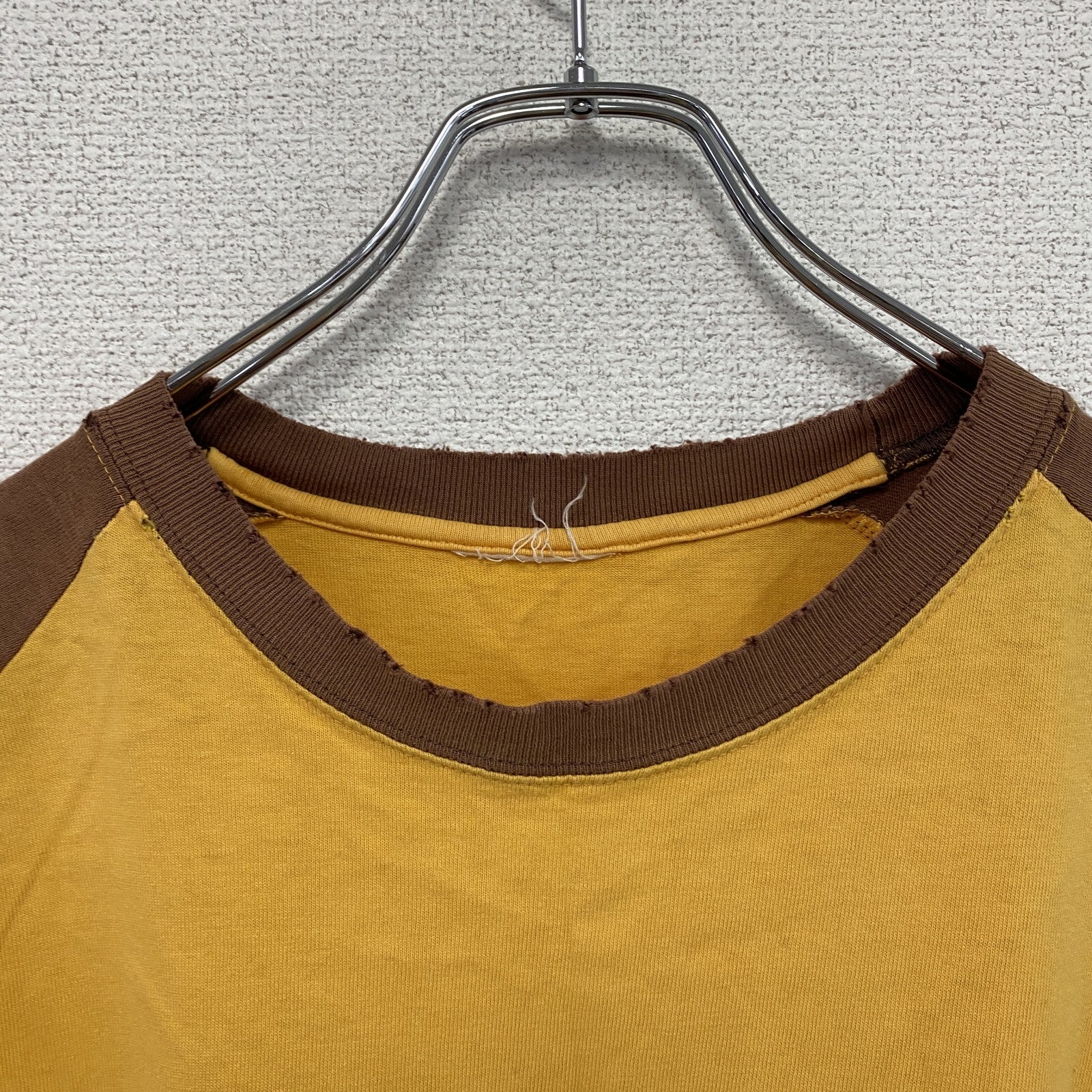 UNION76　76ルブリカンツ　半袖プリントTシャツ　ラグラン　黄色　イエロー　LLサイズ