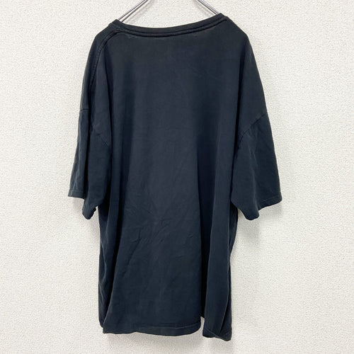 00s　Keya　半袖プリントTシャツ　ギア　歯車　ヴィンテージ　黒　ブラック　2XLサイズ