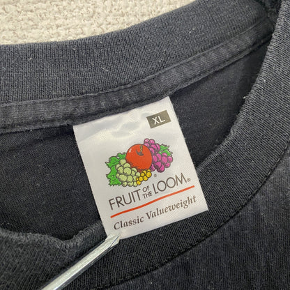 FRUIT OF THE LOOM　Hatteland Technology　半袖Tシャツ　黒　ブラック　XLサイズ