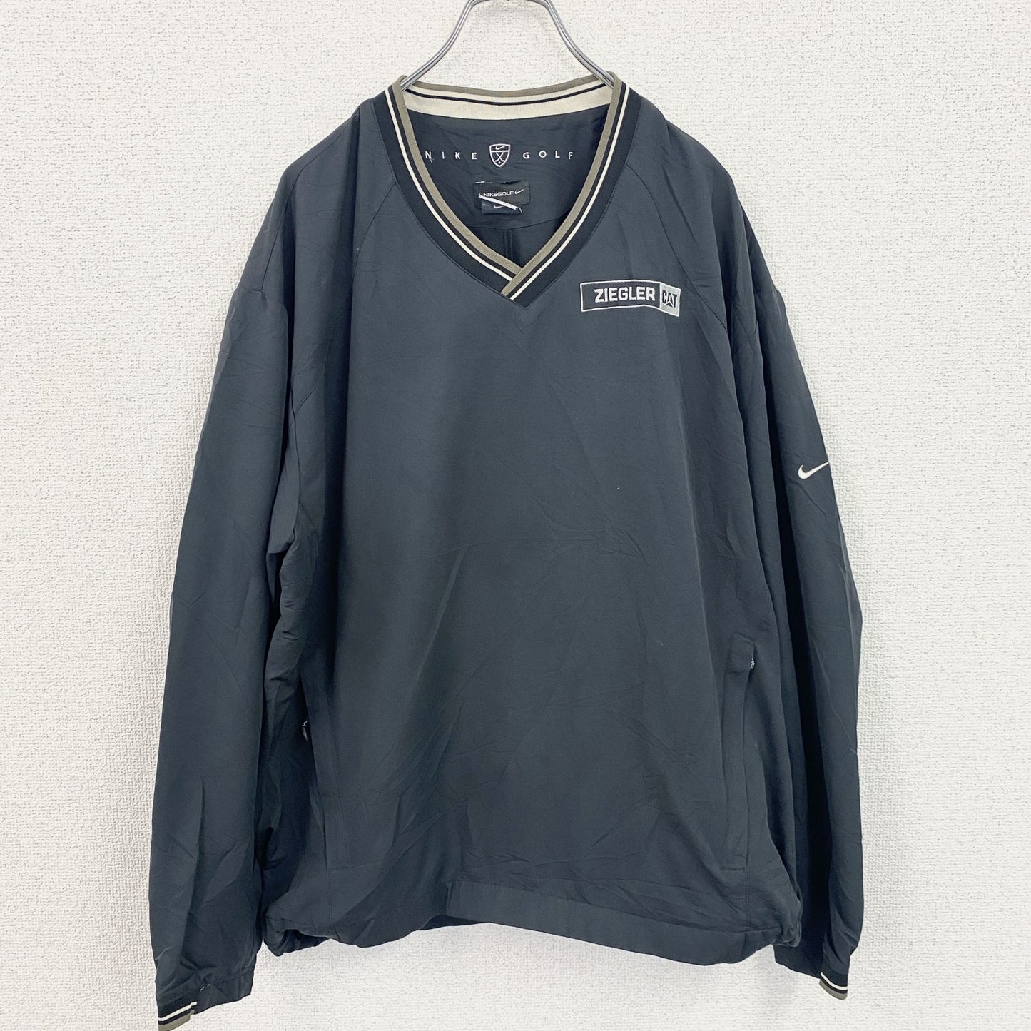 NIKE GOLF　ナイキゴルフ　プルオーバージャケット　CAT　黒　ブラック　Lサイズ