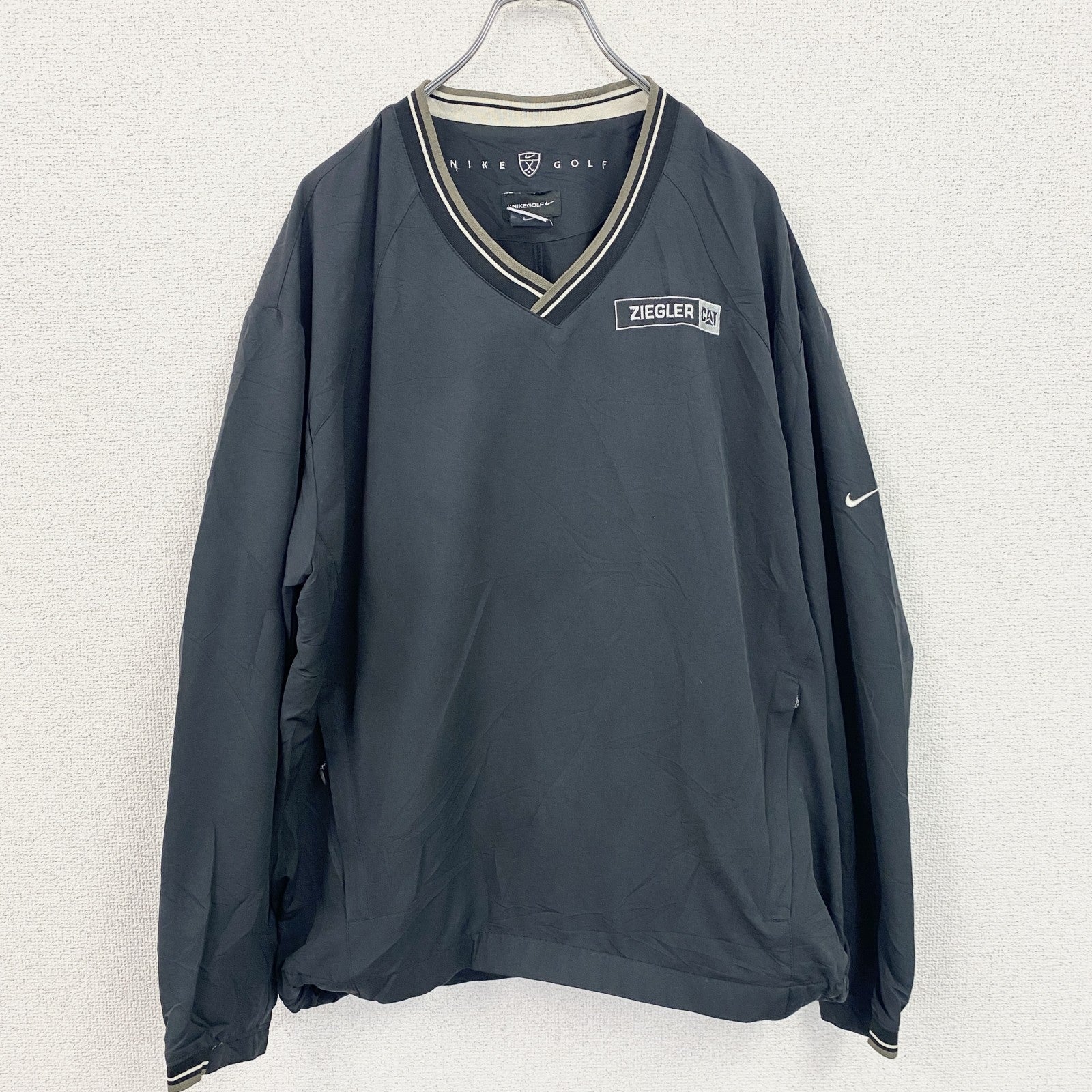 NIKE GOLF　ナイキゴルフ　プルオーバージャケット　CAT　黒　ブラック　Lサイズ
