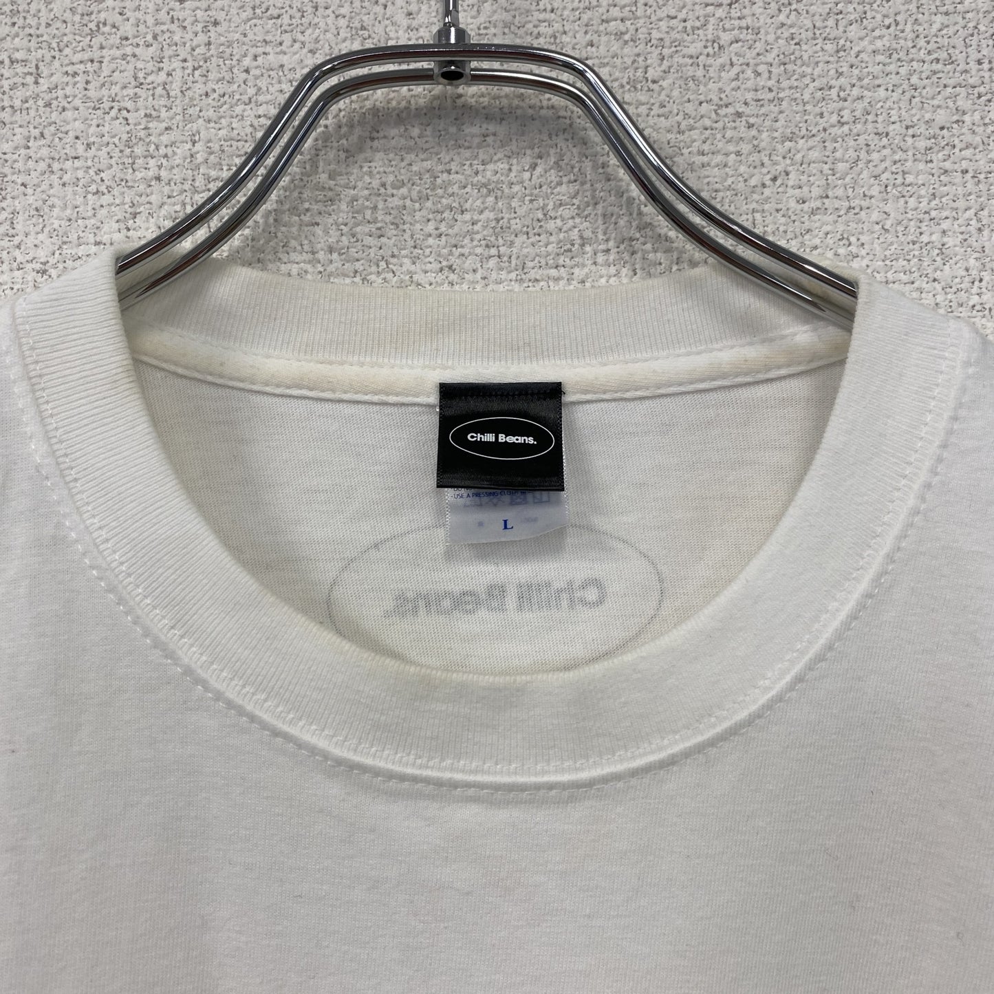 Chilli Beans　チリビーンズ　半袖プリントTシャツ　バンドT　白　ホワイト　Lサイズ　