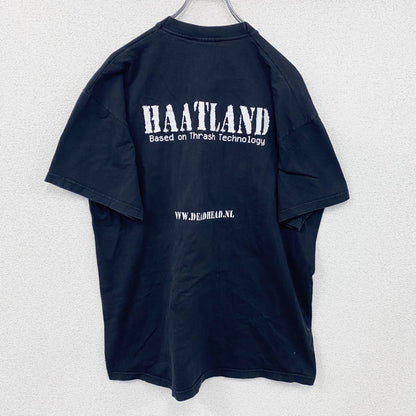 FRUIT OF THE LOOM　Hatteland Technology　半袖Tシャツ　黒　ブラック　XLサイズ