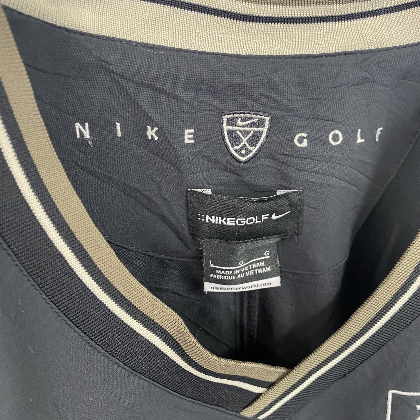 NIKE GOLF　ナイキゴルフ　プルオーバージャケット　CAT　黒　ブラック　Lサイズ