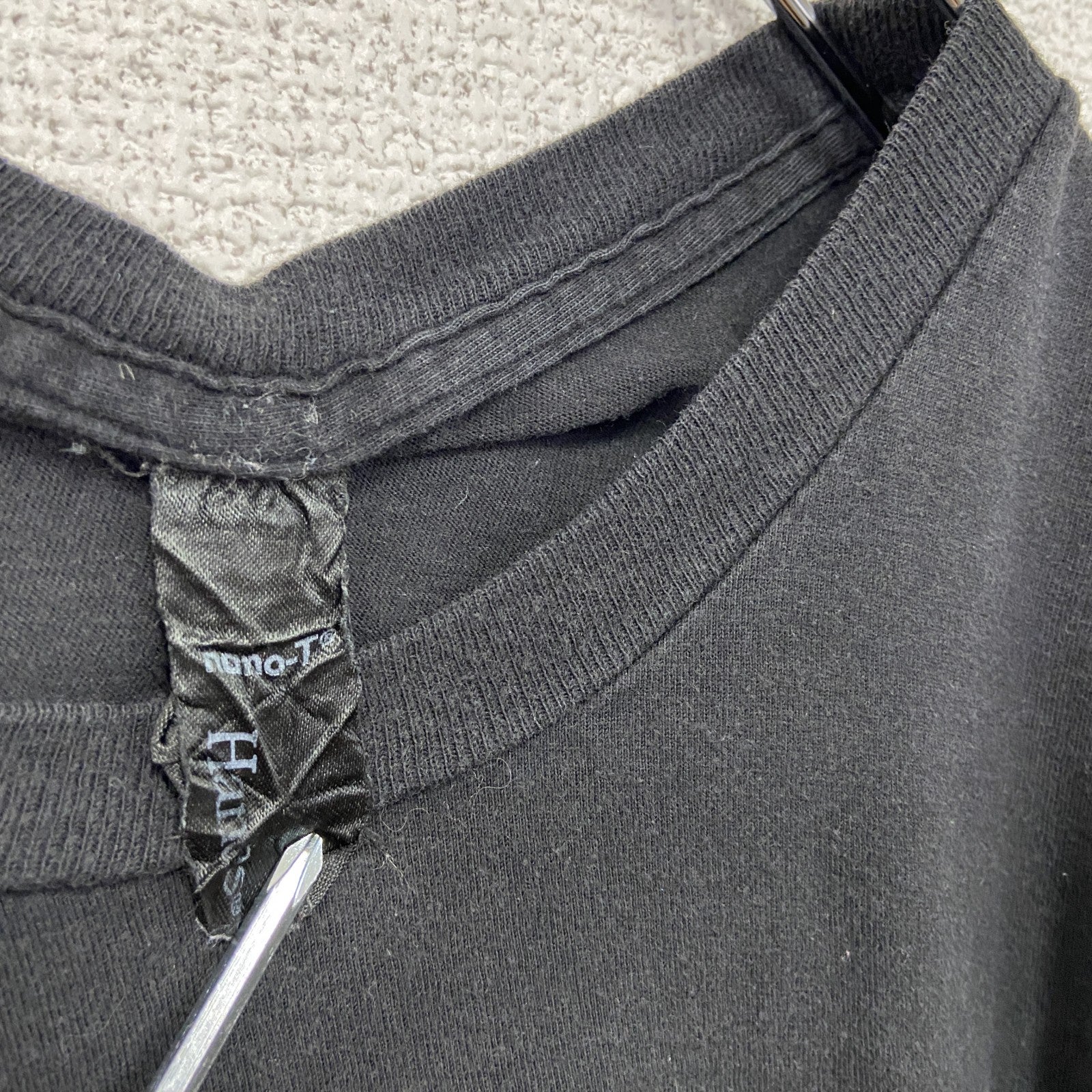Hanes　ヘインズ　半袖プリントTシャツ　プログレスインジケーター　黒　ブラック　Mサイズ