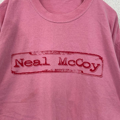 90s　Neal McCoy　ニールマッコイ　半袖フォトプリントTシャツ　ヴィンテージ　ピンク　Mサイズ