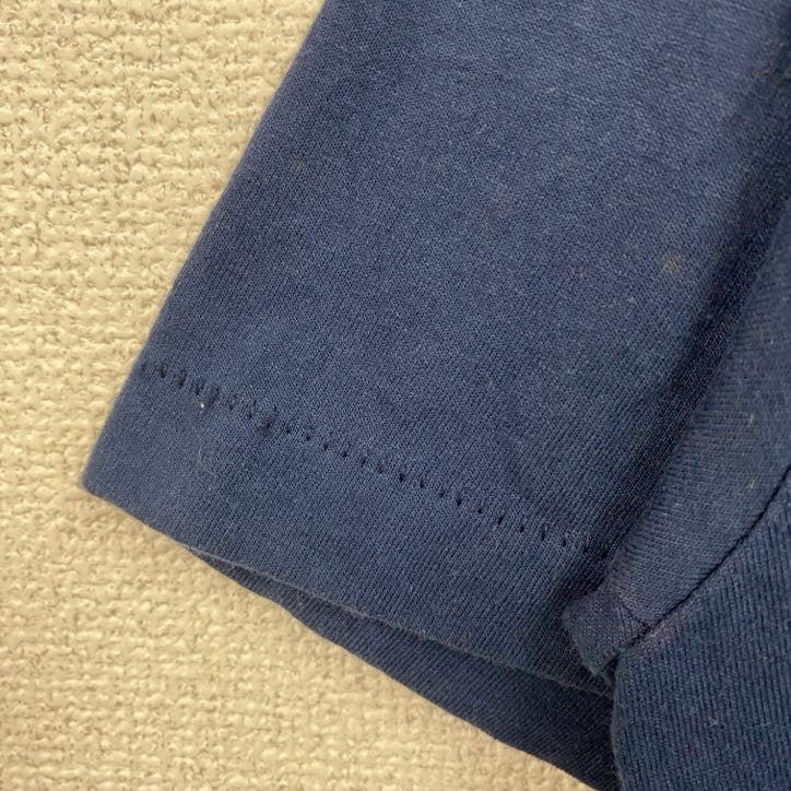 80s　SCREEN STARS　半袖プリントTシャツ　ヴィンテージ　シングルステッチ　紺　ネイビー　XXLサイズ